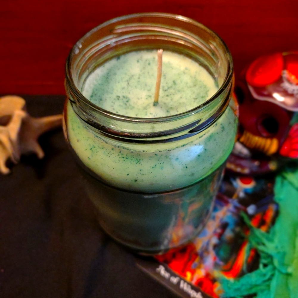 Lime scented candle